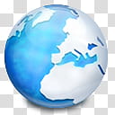 Micro Icon Set, Globe, blue and white abstract painting transparent background PNG clipart