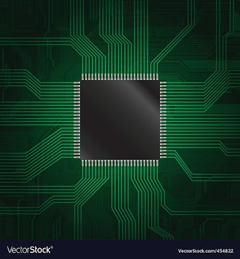 Microchip vector image