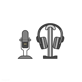 Microphone and a headphone set illustration | Free stock vector - 399517