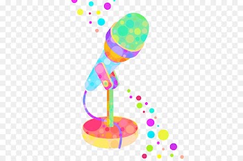 Microphone Cartoon Illustration - Hand painted microphone 