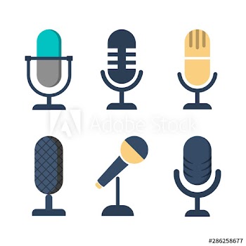 Microphone icon set