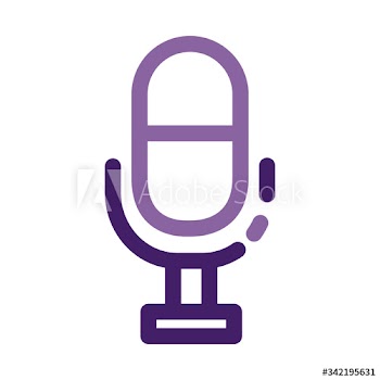 microphone sound device line style icon