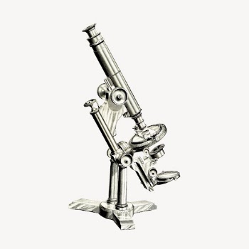 Microscope clipart, vintage laboratory instrument | Free Vector - rawpixel
