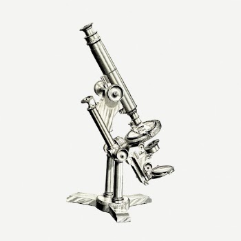 Microscope drawing, laboratory instrument vintage | Free PSD - rawpixel