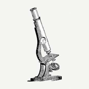 Microscope drawing, vintage object illustration | Free PSD - rawpixel