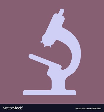 Microscope icon medical apparatus for increasing vector image