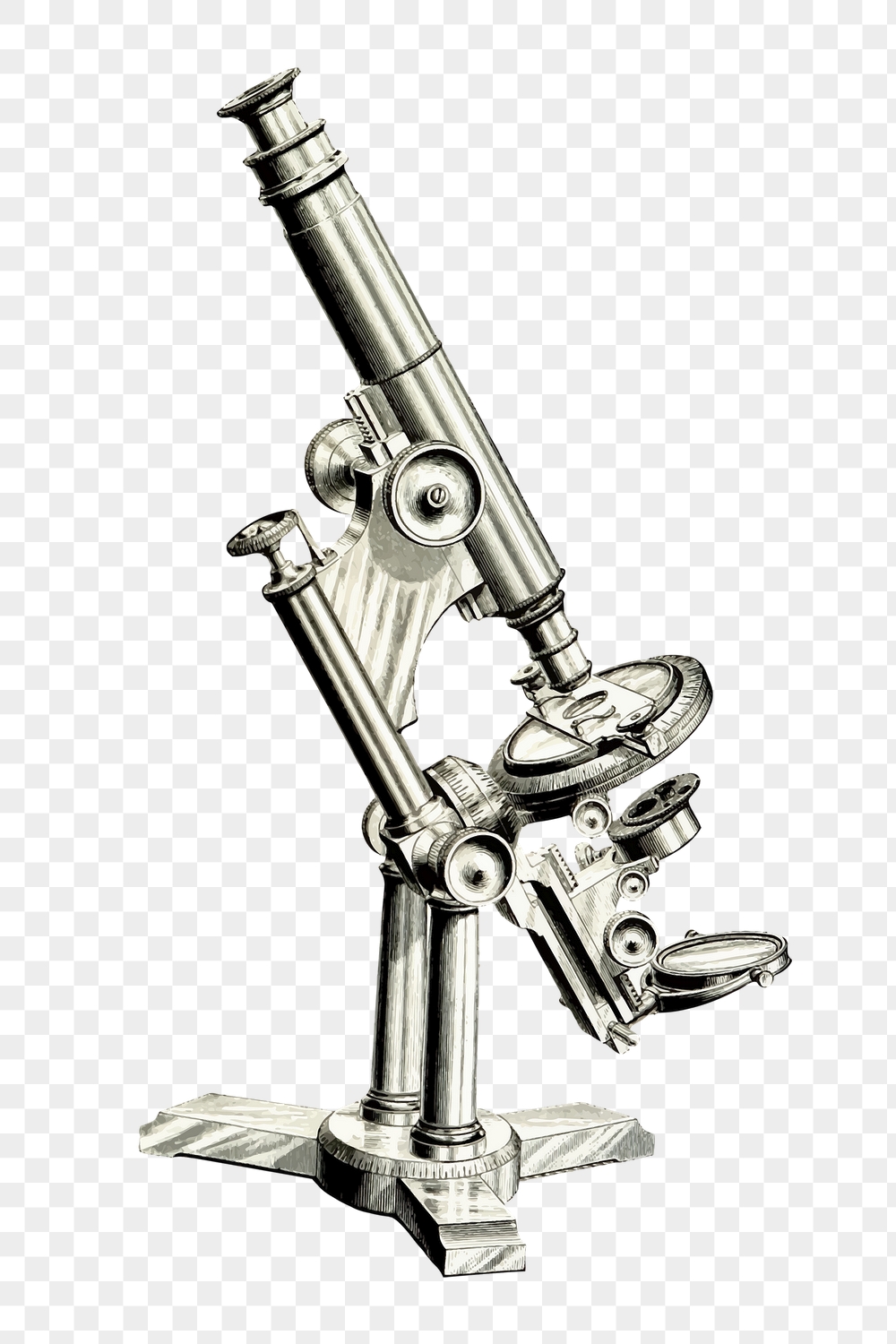 Microscope png sticker, laboratory instrument | Free PNG - rawpixel
