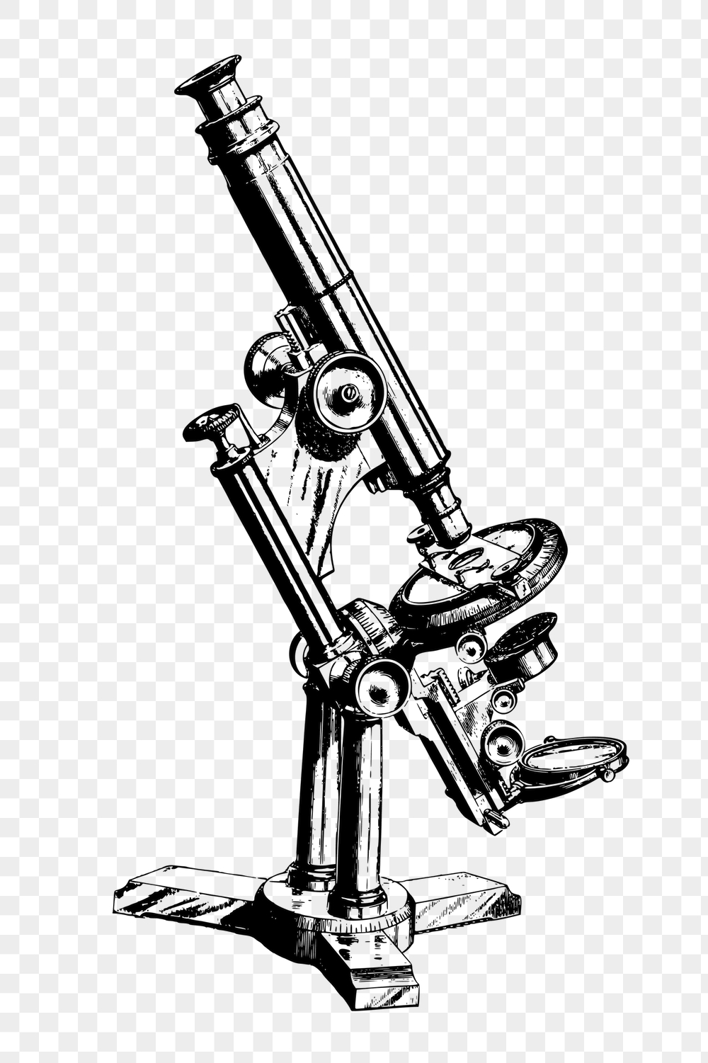 Microscope png sticker, laboratory instrument | Free PNG - rawpixel
