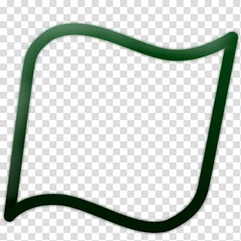 Microsoft New Logo Concept, square green frame art transparent background PNG clipart
