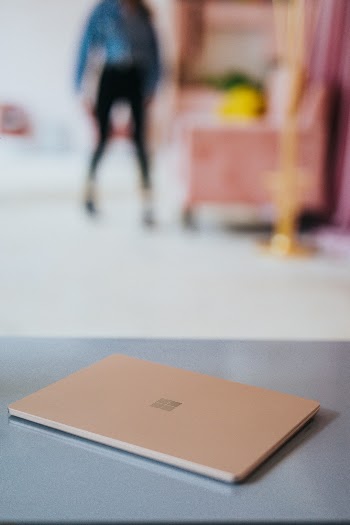Microsoft Surface 3 laptop in Sandstone 

Shot by: Nathan Dumlao 
