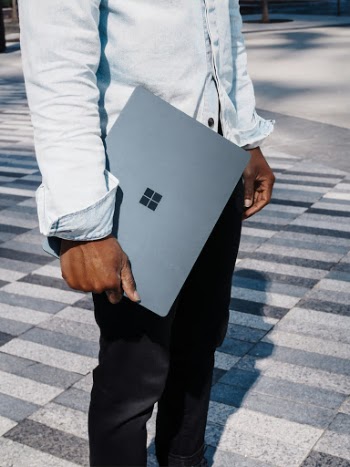 Microsoft Surface Laptop 3 in Cobalt 

shot by: Charles Etoroma 