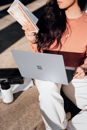 Microsoft Surface Laptop 3 in Platinum 

shot by : Christiann Koepke 