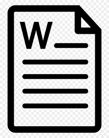 Microsoft Word Document File Comments - Document Icon