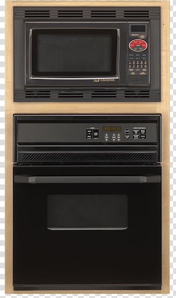 Microwave oven Kitchen Home appliance, Black Microwave transparent background PNG clipart