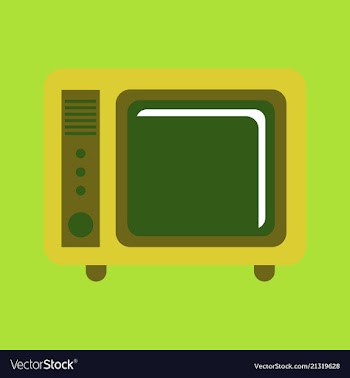 Microwave oven white microwave isolated on blue vector image