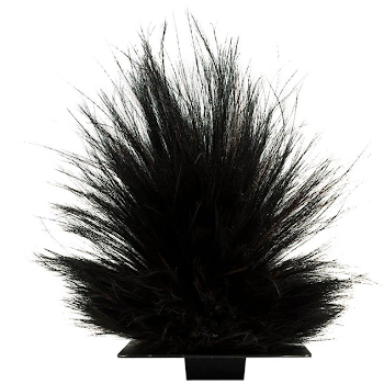 Mid-20th Century Black Tribal Cassowary Feather Headdress, Papua ...