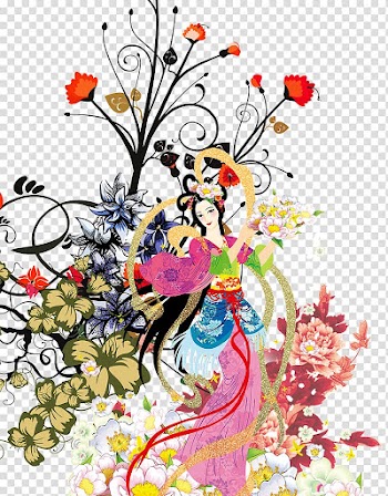 Mid-Autumn Festival Chang'e, Chang E transparent background PNG clipart