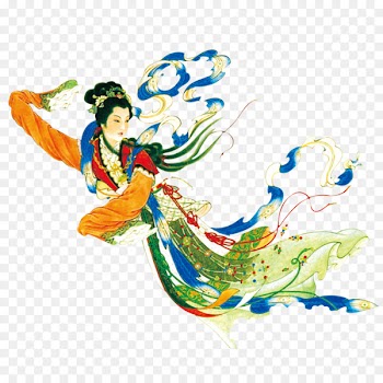 Mid-Autumn Festival Clip art - Fairy Chang E Chasing the Moon God 