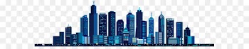 Mid-Autumn Festival Illustration - Blue city building vector 