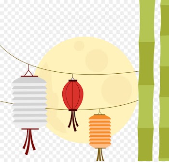 Mid-Autumn Festival Lantern - Lantern Moon Background 