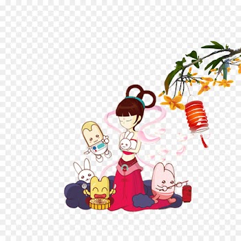 Mid-Autumn Festival Poster Moon rabbit - Mid autumn day Chang'e 