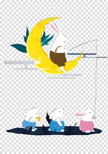 Mid-Autumn Festival Rabbit, Mid-rabbit transparent background PNG clipart