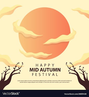 Mid autumn festival vector image