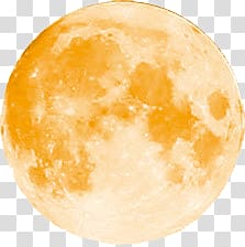 Mid golden moon transparent background PNG clipart
