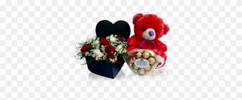Mid - Roses In A Heart Box W Ferrero