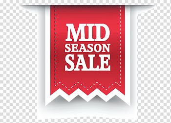 Mid Season Sale , Sales Label Sticker , Red Mid Season Sale Label transparent background PNG clipart