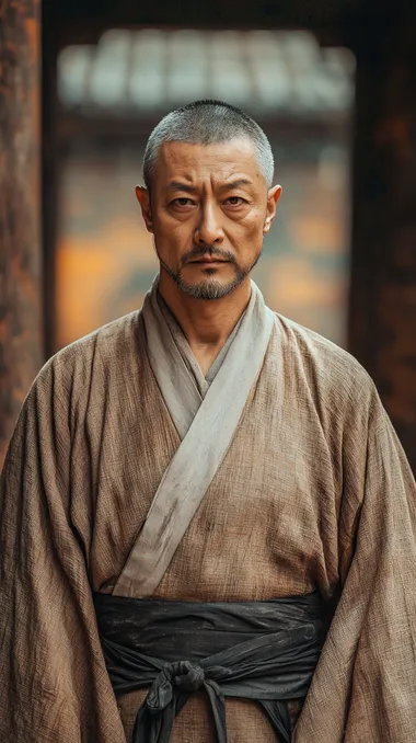 Middle-Aged Man in Traditional Setting: A Realistic Portrait Middle-Aged Man in Traditional Setting: A Realistic Portrait