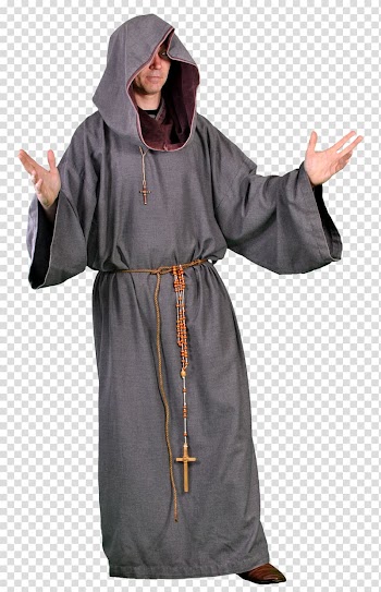 Middle Ages Monk Costume Monastery Art, monk transparent background PNG clipart