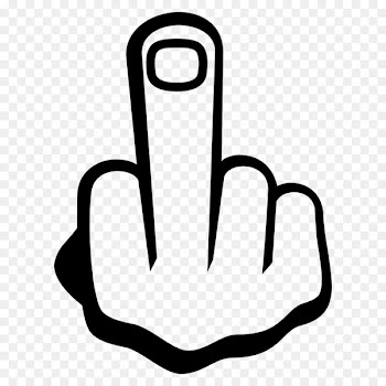 Middle finger T-shirt Sticker Emoji - T-shirt 