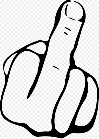 Middle finger The finger T-shirt Drawing - fingers 