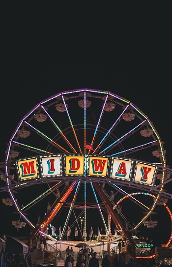 Midway Ferris Wheel during Nighttime