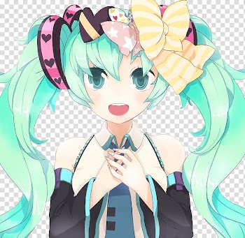 Miku Hatsune , white haired female anime character transparent background PNG clipart