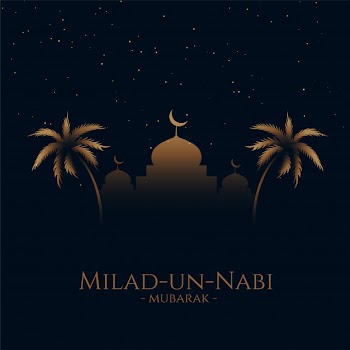 Milad-un-nabi mubarak festival background Free Vector