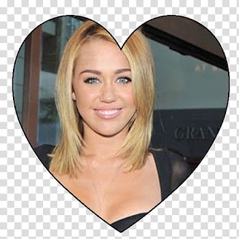 Miley Cyrus heart transparent background PNG clipart