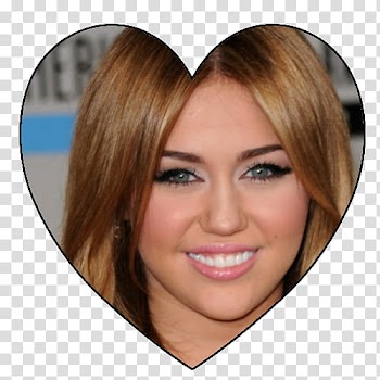 Miley Cyrus heart transparent background PNG clipart