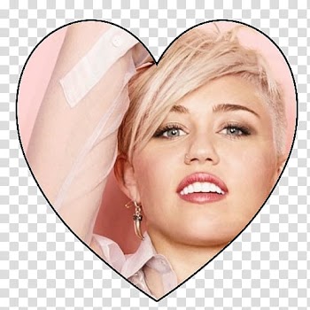 Miley Cyrus heart transparent background PNG clipart