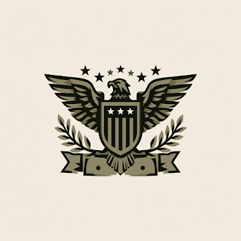 Military Eagle Crest Emblem