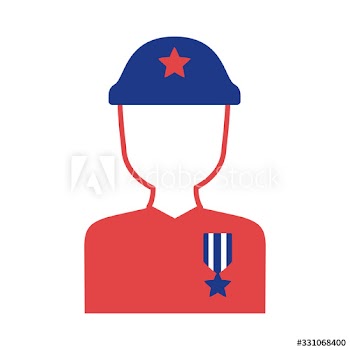 military soldier silhouette style icon