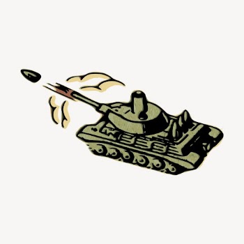 Military tank clipart, vintage vehicle | Free Vector - rawpixel