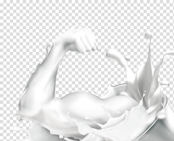 Milk Black and white, White milk arm transparent background PNG clipart