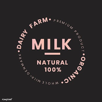 Milk bottle branding | Free stock vector - 553381