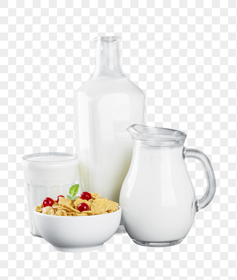 Milk & breakfast png sticker, | Free PNG - rawpixel