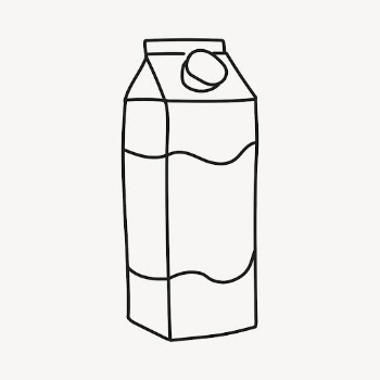 Milk carton doodle clipart, drinks, | Free PSD Illustration - rawpixel