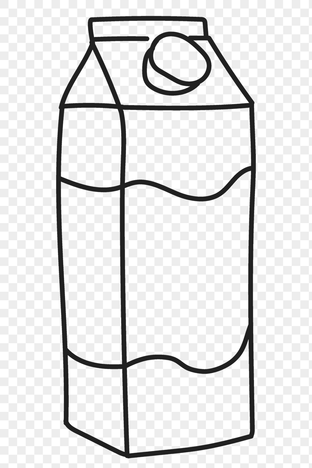 Milk carton png sticker, beverage | Free PNG Illustration - rawpixel