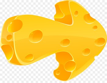 Milk Cheese - Vector cheese arrow 