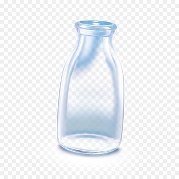 Milk Glass Water Bottles Transparency and translucency - Transparent glass bottle 
